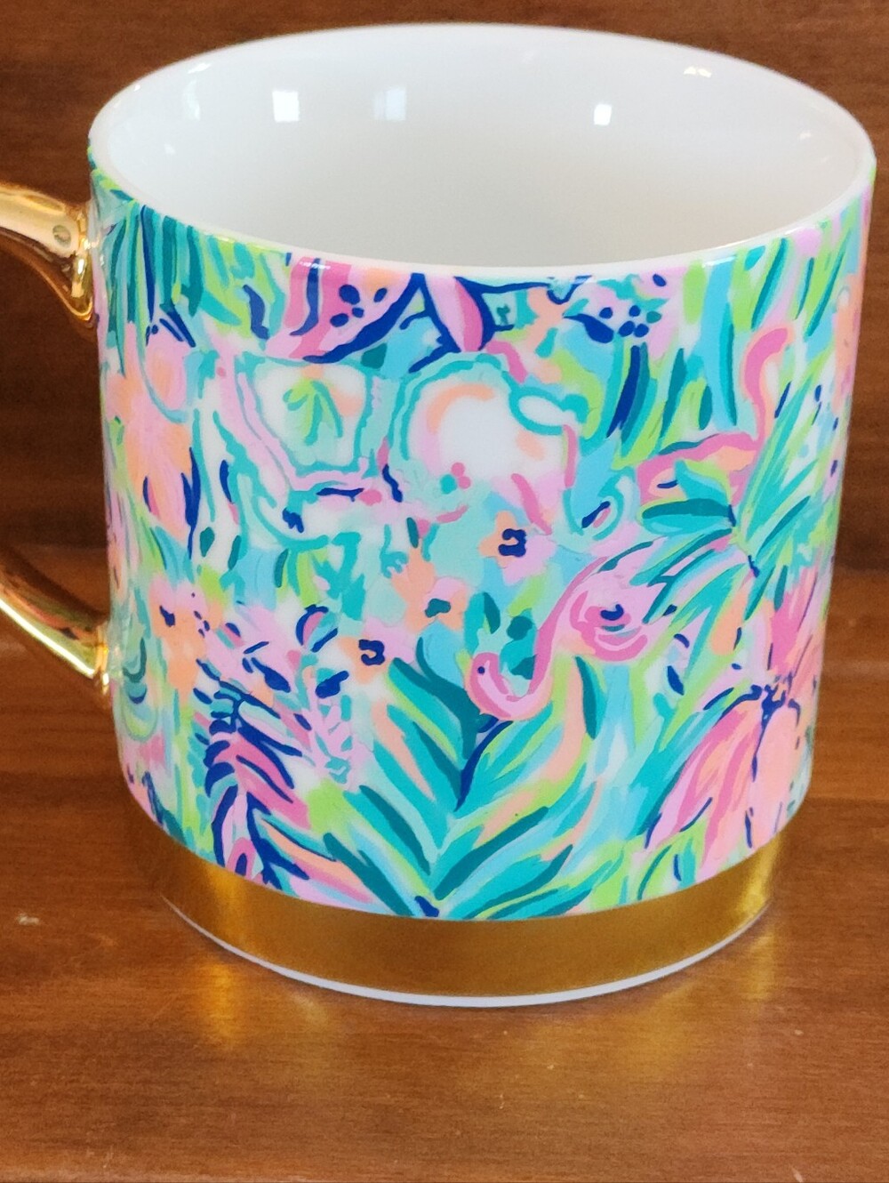 Lilly Pulitzer FAVORITE THINGS COFFEE MUG Large Ceramic 12oz NWOT